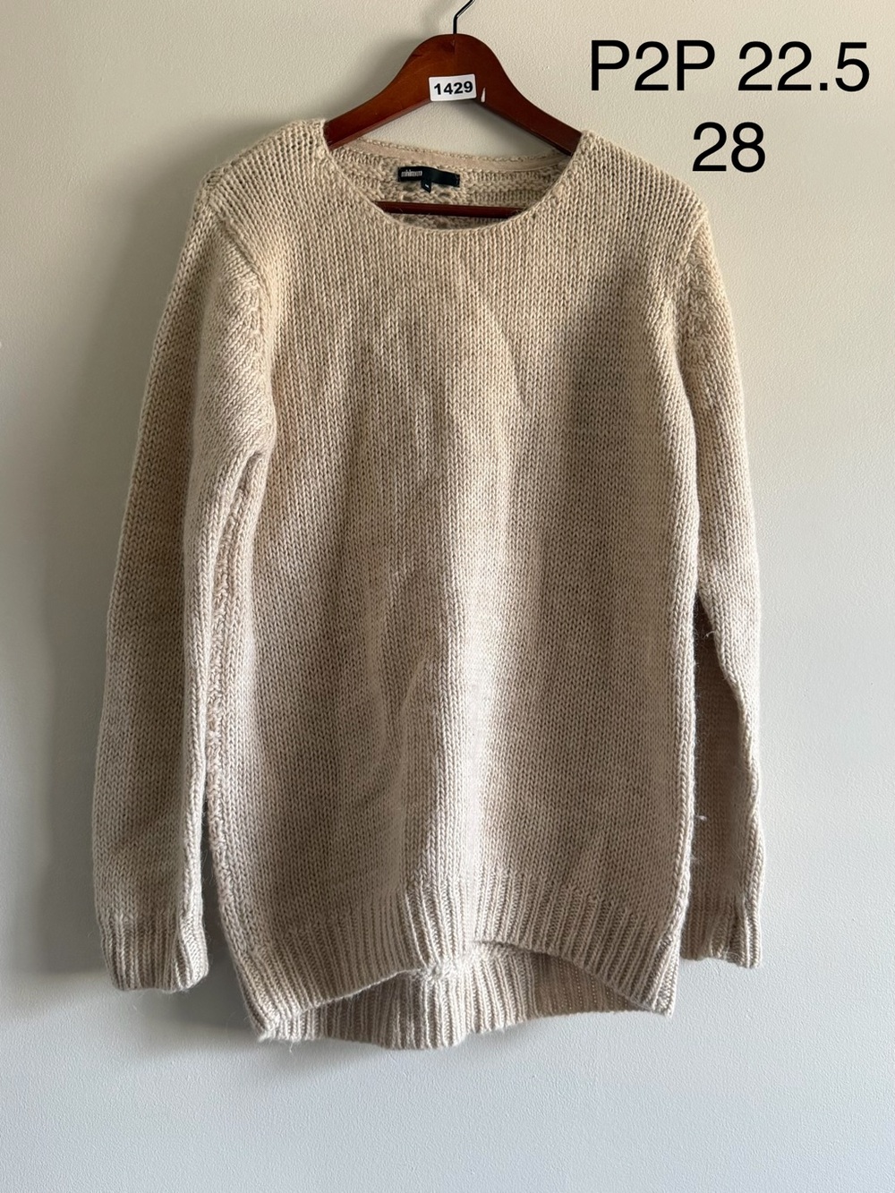 Minimum Denmark Wool Alpaca Knit Sweater M | Scandinavian Coastal Grandmother